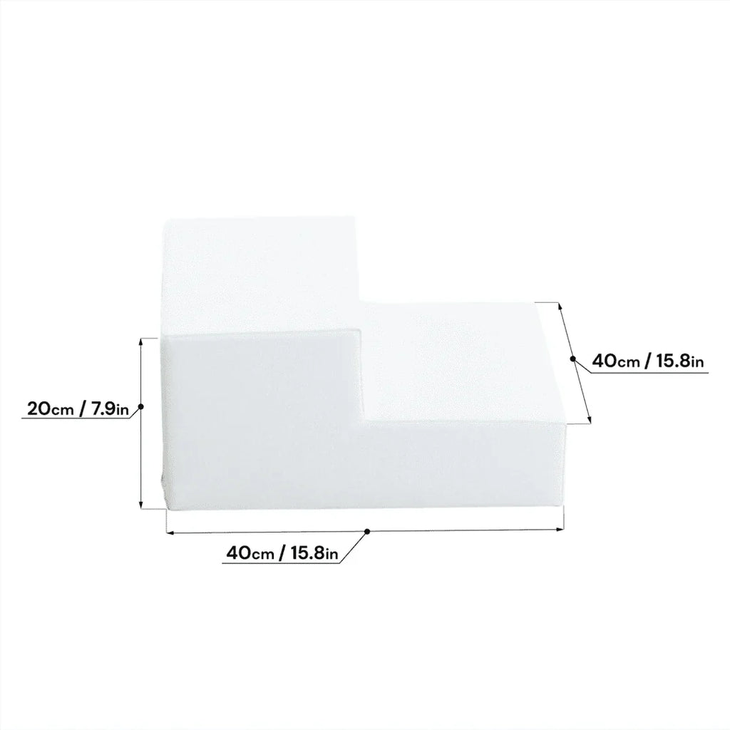 Soft Play Bundle - White Ball Pit with a Wedge and Steps-3