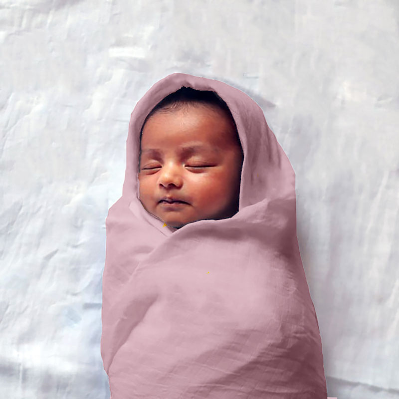 GOTS emmaillotage maxi langes rose coton bio papate
