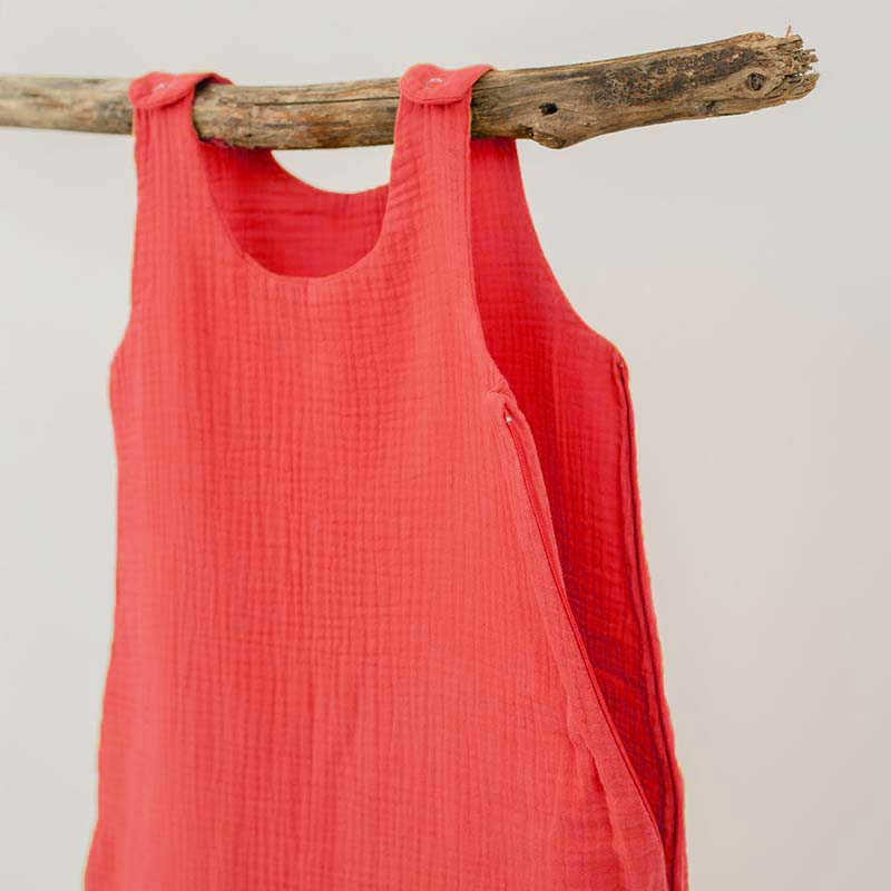 Gigoteuse ete coton bio papate rouge fille legere