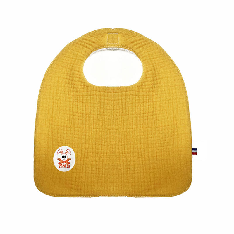bavoir en coton bio honey papate puericulture