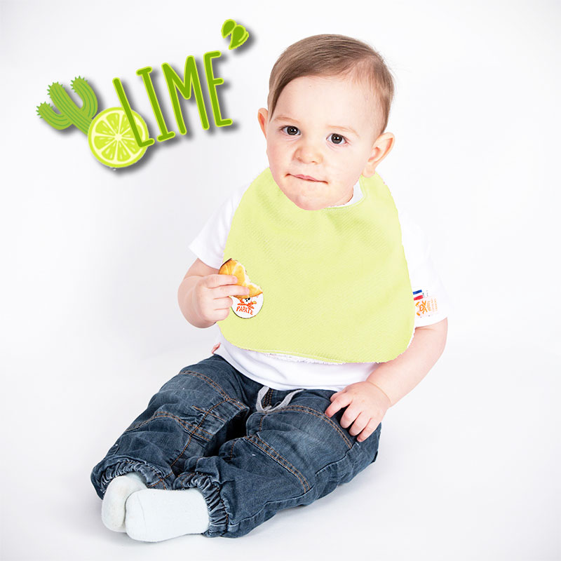 Bavoir en Coton Bio Lime