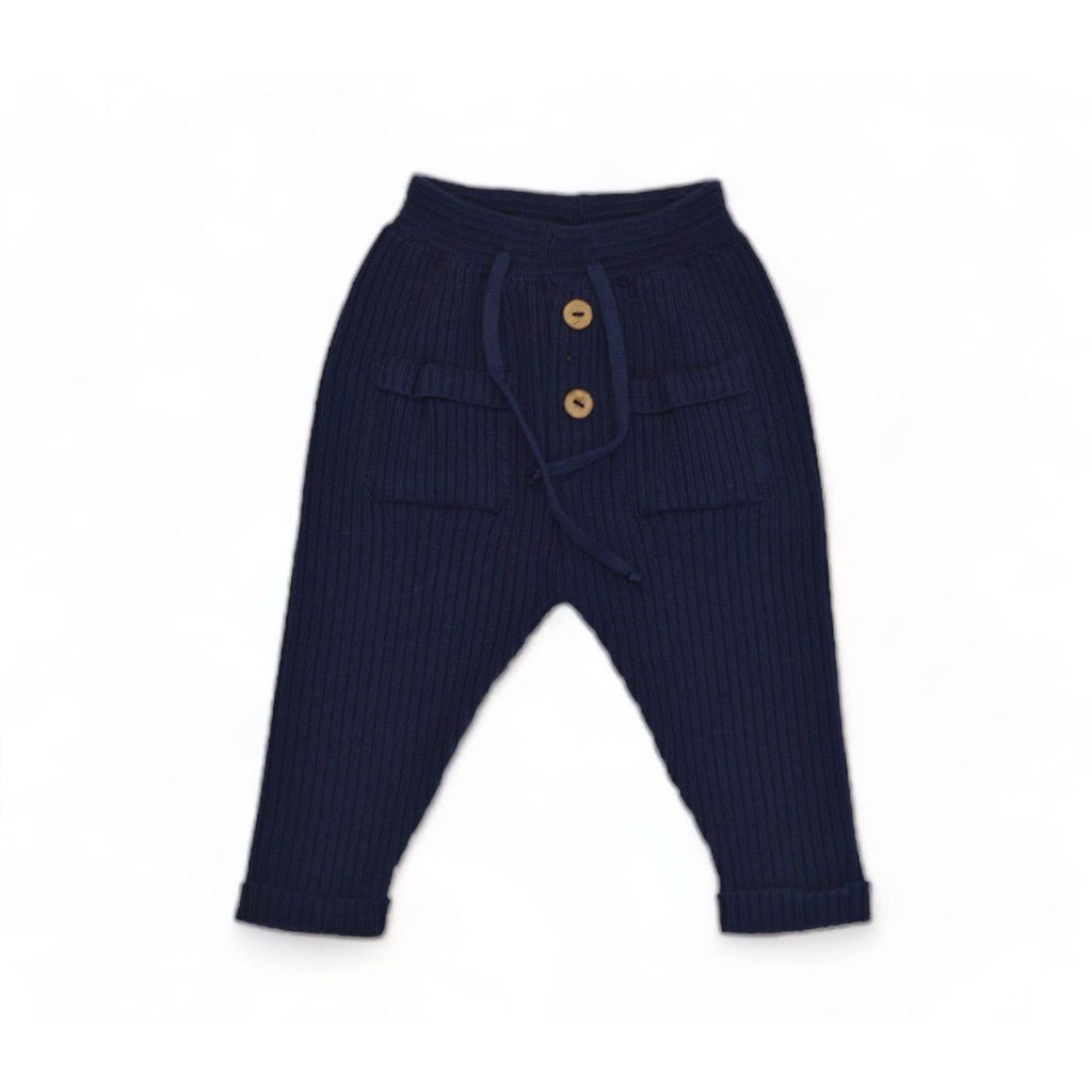 Buttery Soft Knit Pants Navy-0