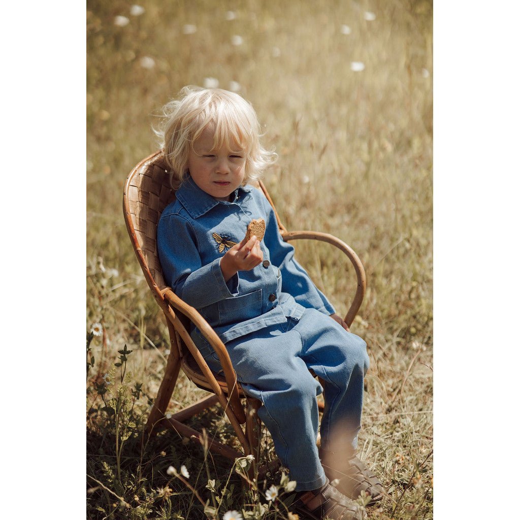 Buzzy Denim Cardigan-4