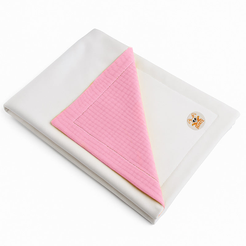 Couverture bio rose papate fille GOTS douce