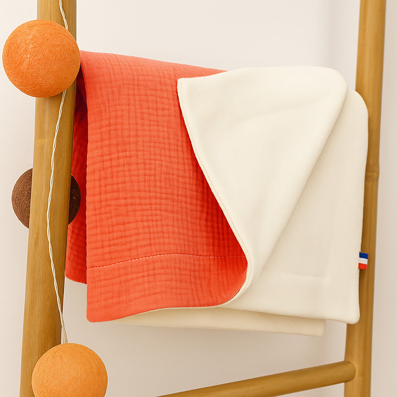 Couverture bio fraise papate polaire