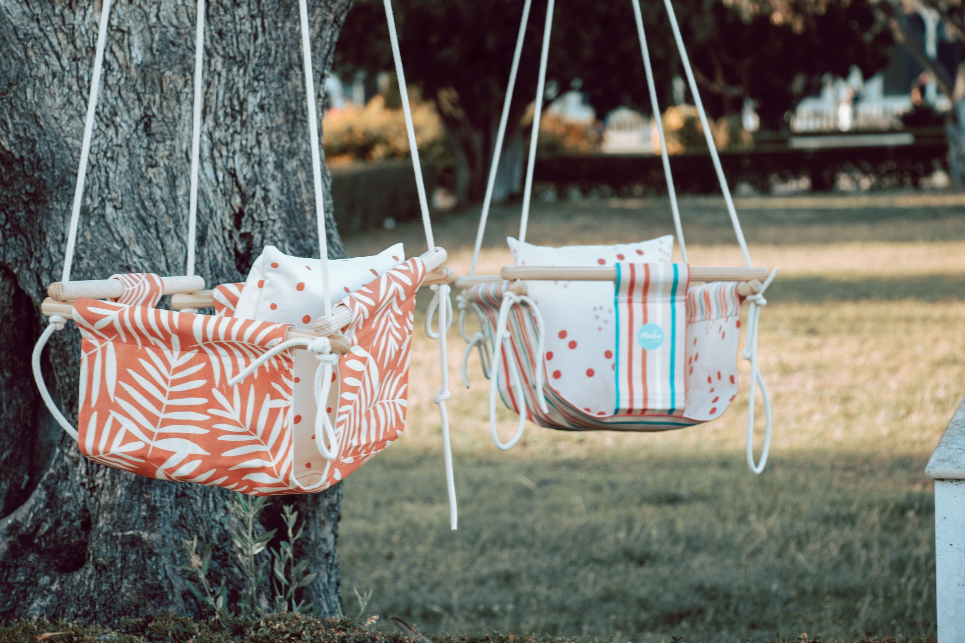 Pink Stripes BabySwing-3