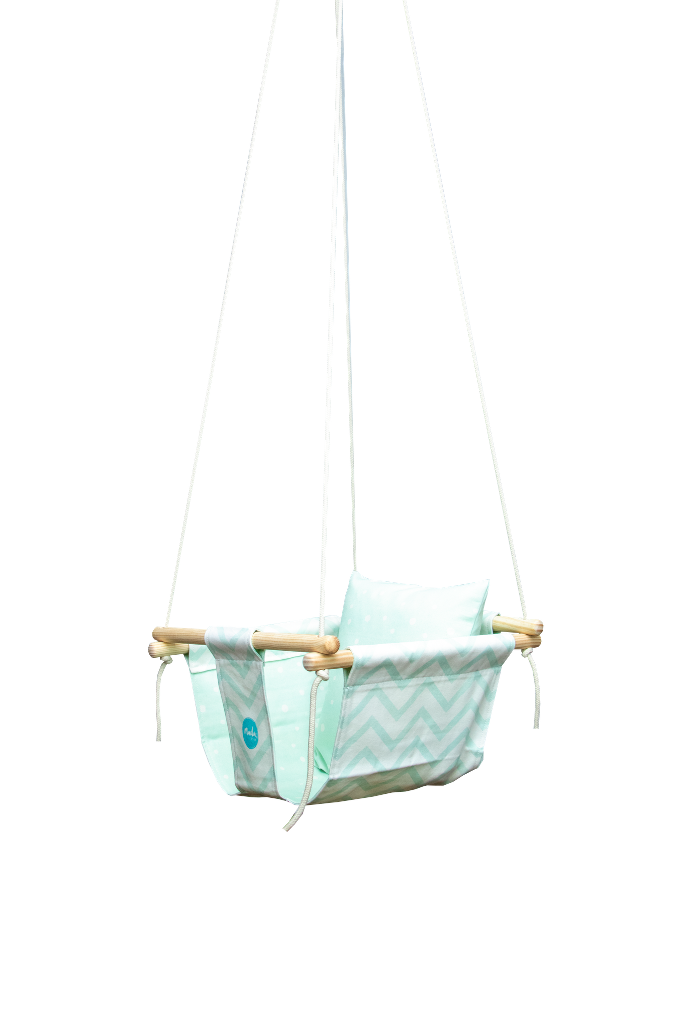 Mint Chevron BabySwing-2