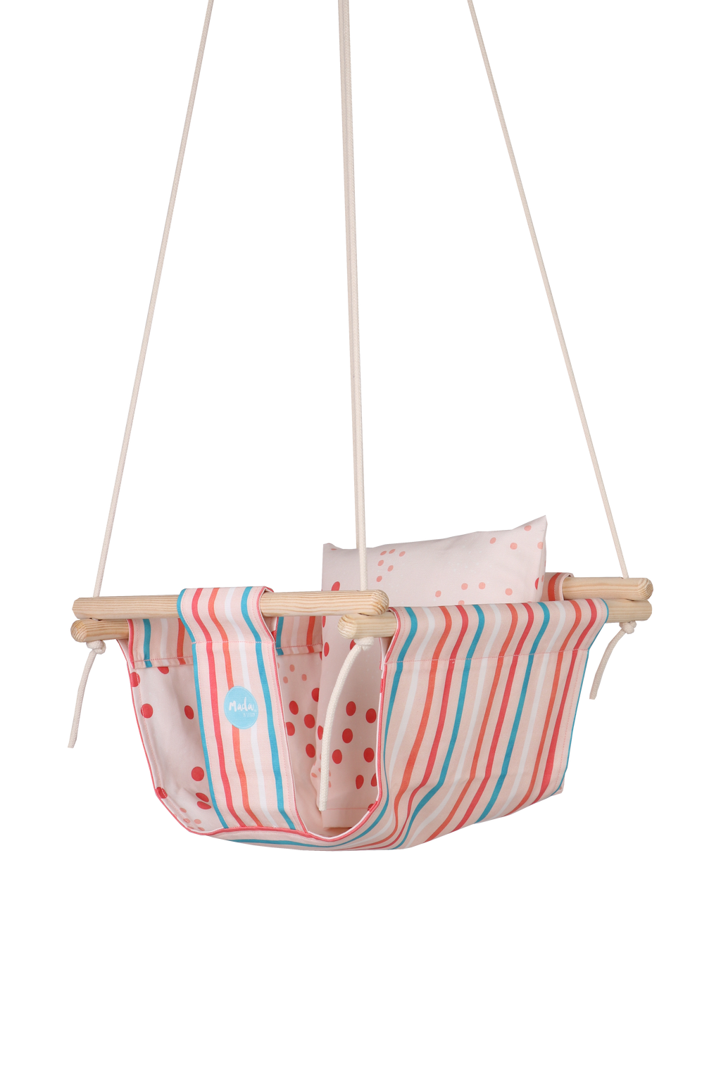 Pink Stripes BabySwing-2