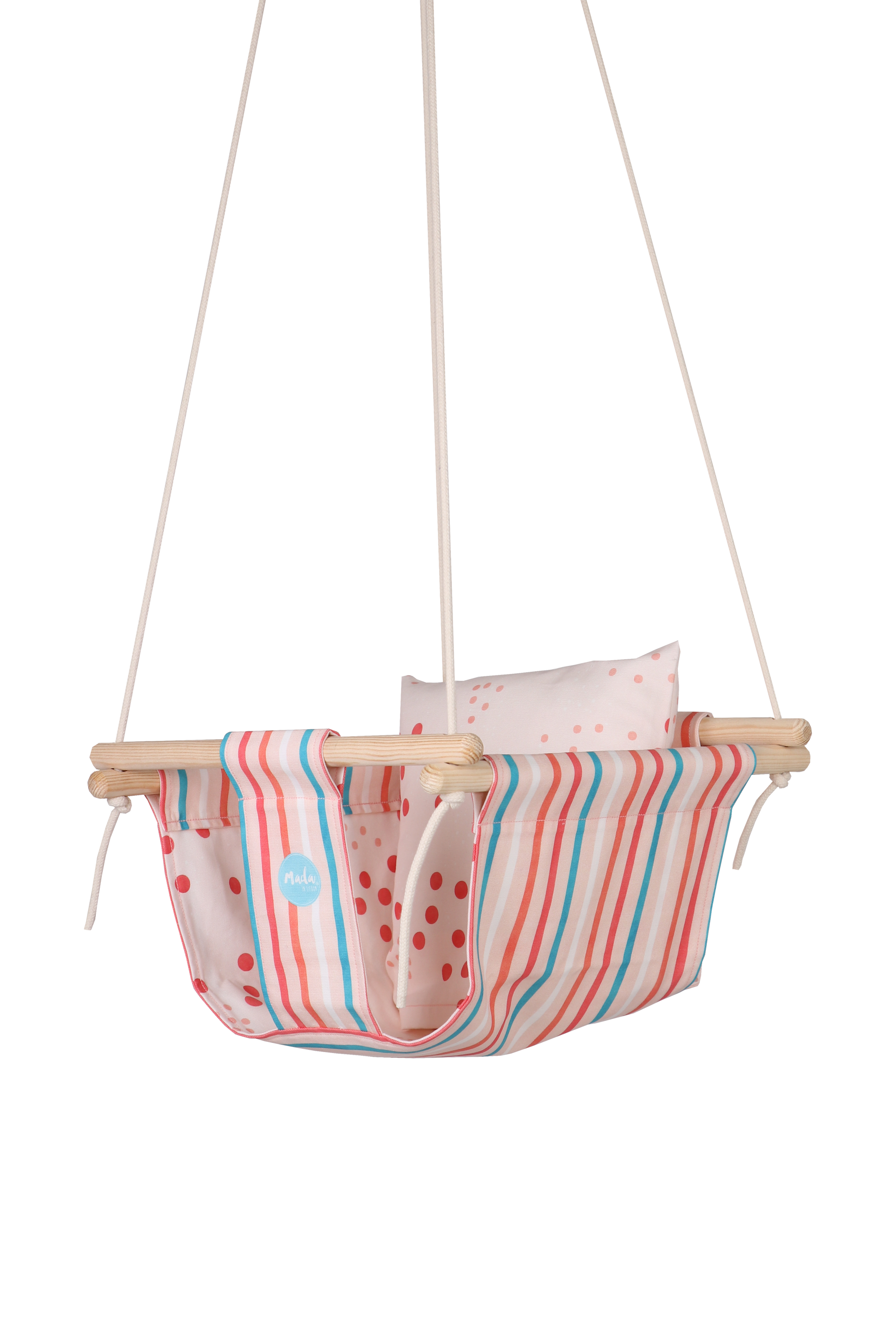 Pink Stripes BabySwing-2