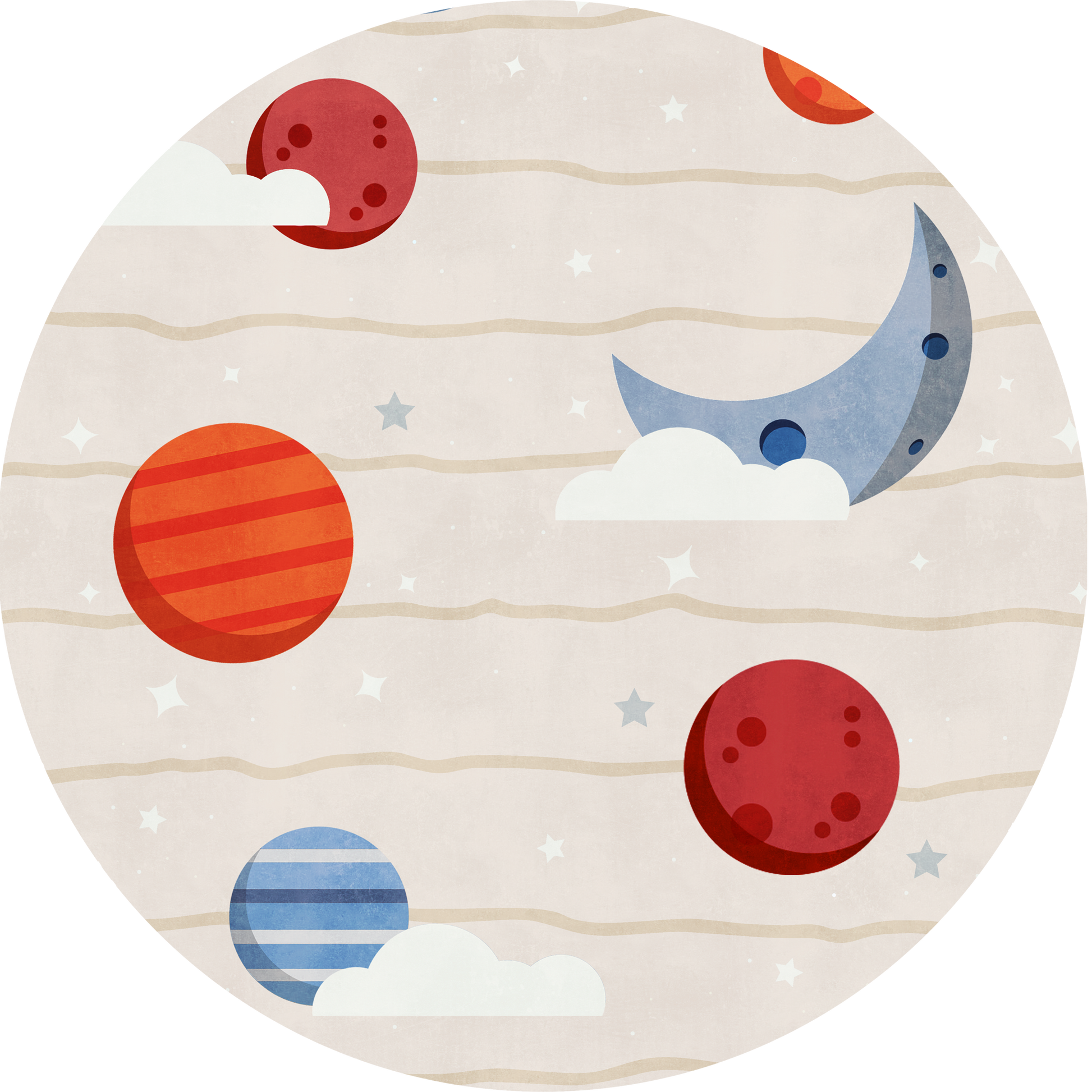 Beige Planets BabySwing-2