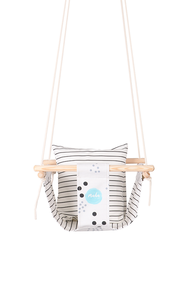 Gray and Black BabySwing-0