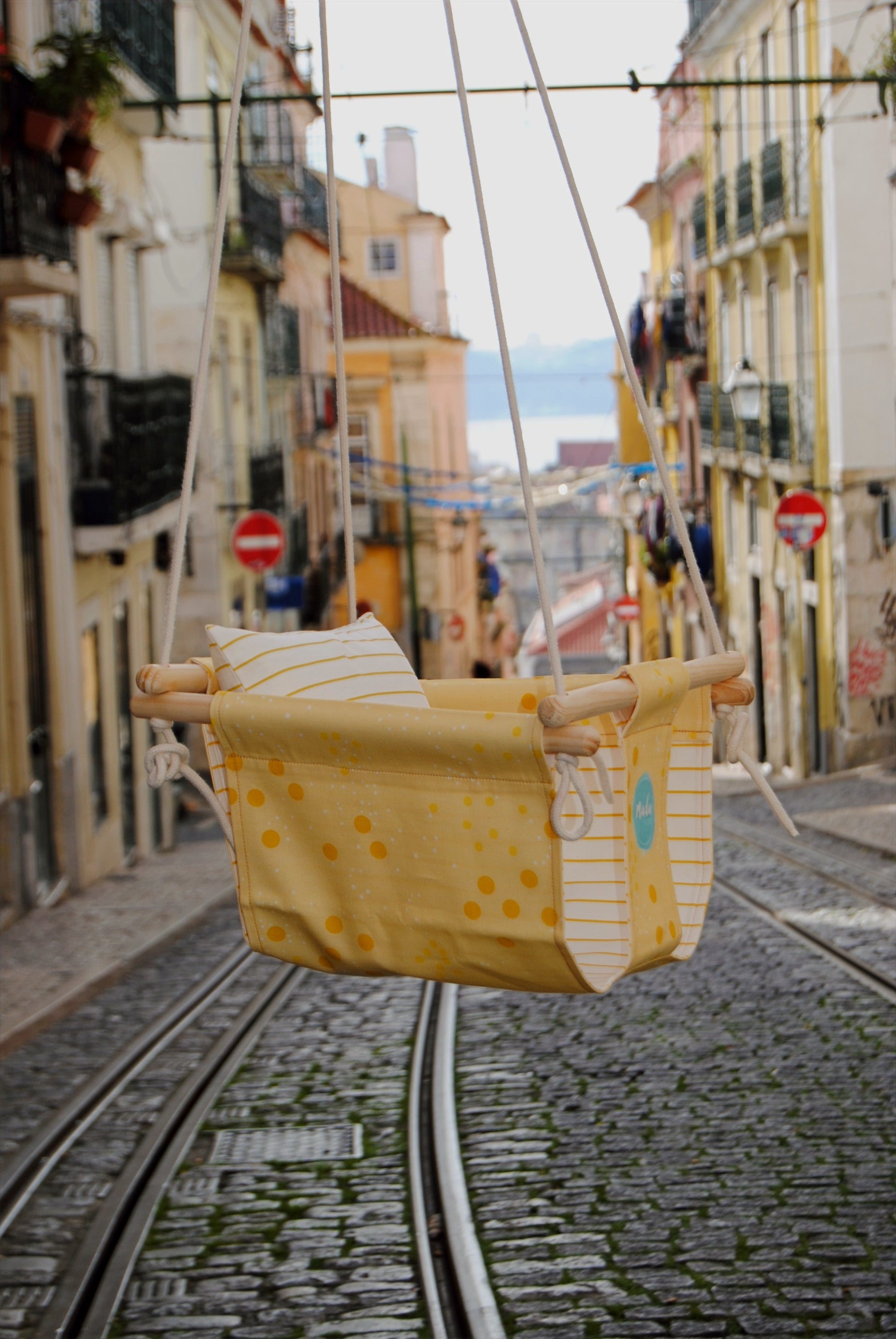 Mustard and Yellow BabySwing-1