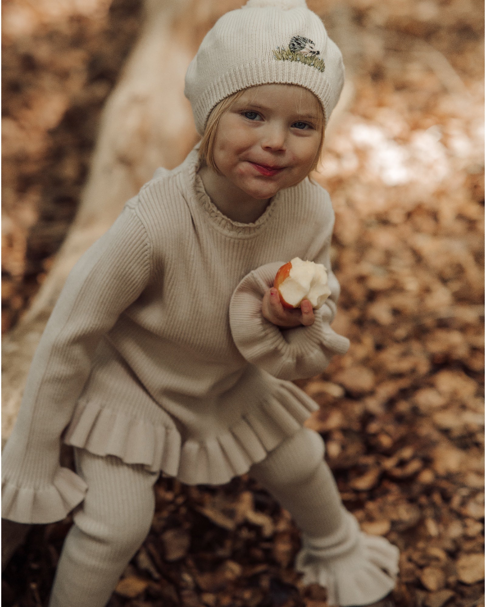 Frilly knit blouse-4