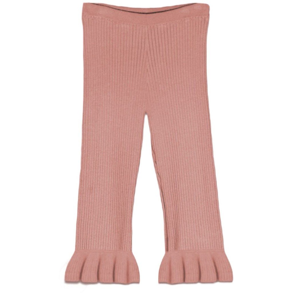 Frilly knit pants-0