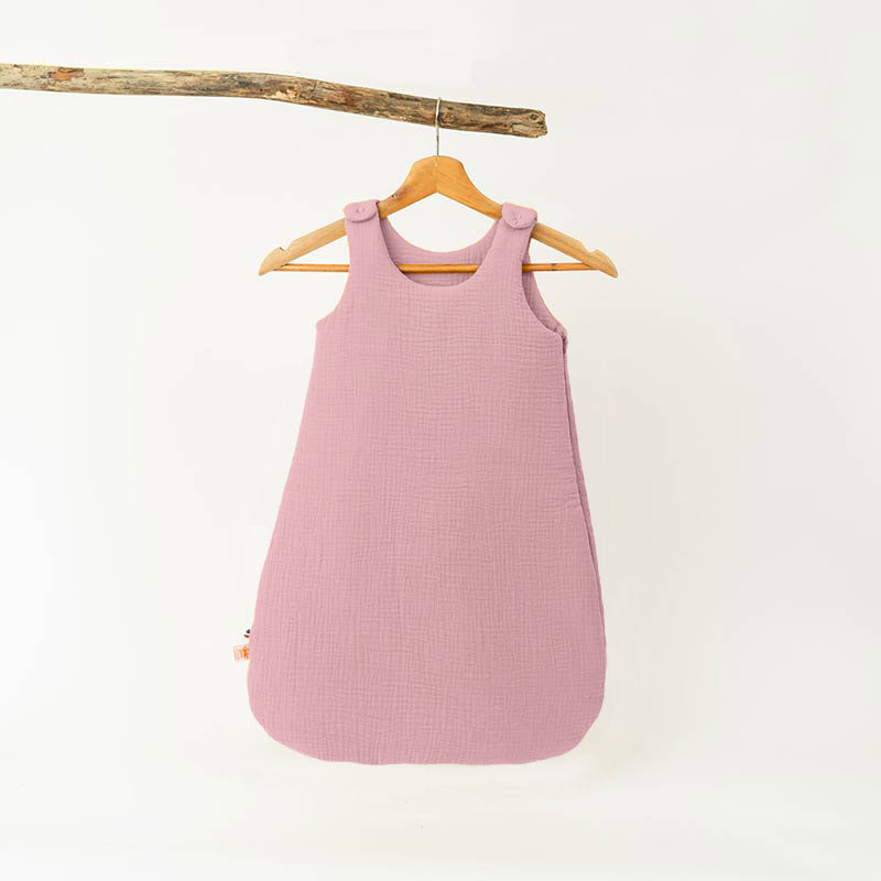 gigoteuse hiver chaude rose en coton biologique papate GOTS
