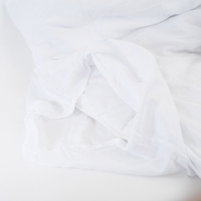 housse de couette en coton bio blanc bebe gots papate
