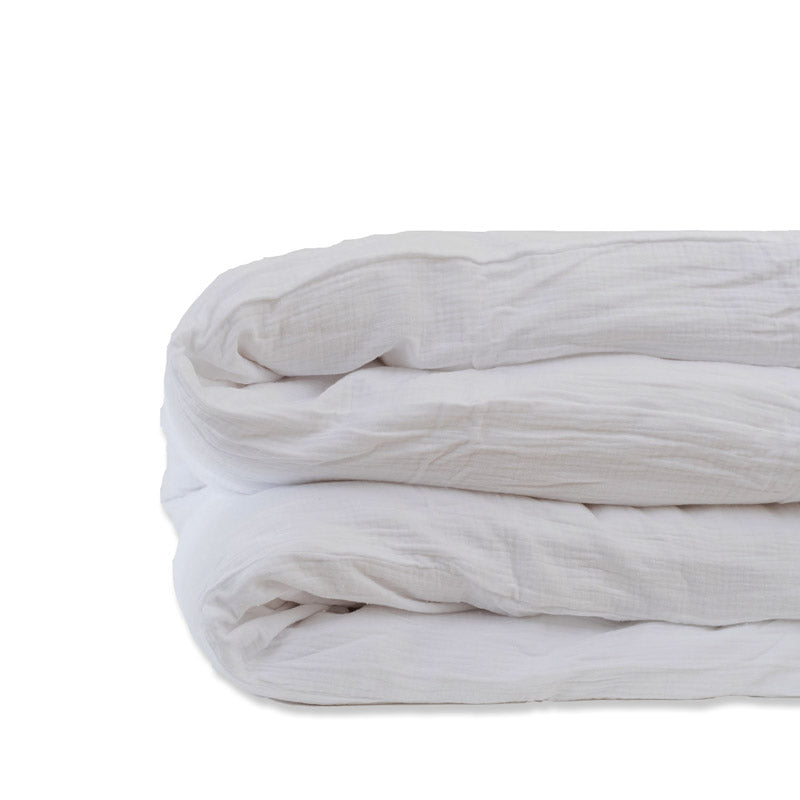 housse de couette en coton bio blanc bebe gots