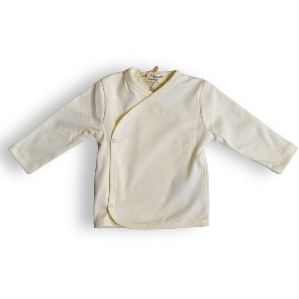 Organic Creamy Wrap Blouse-0