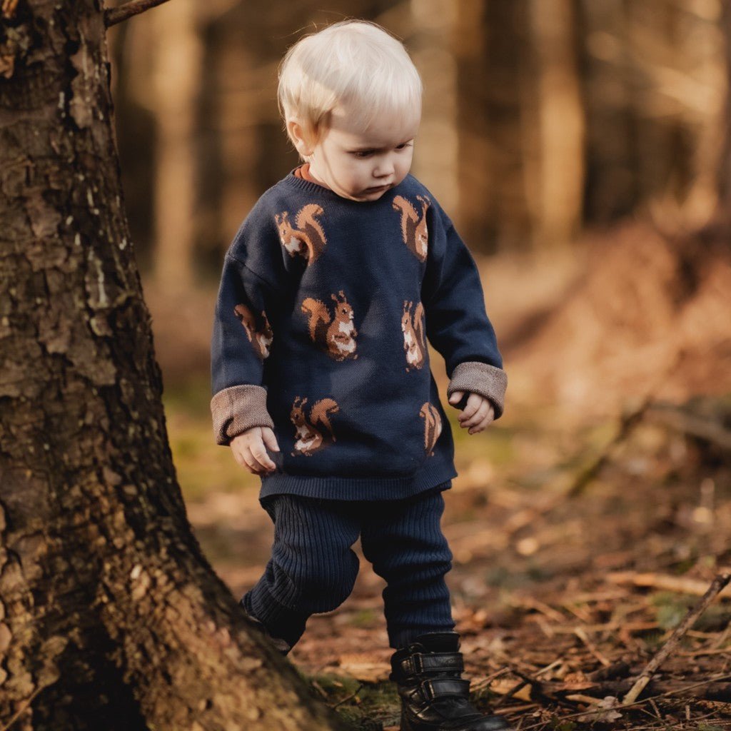Squirrel knit sweater-0