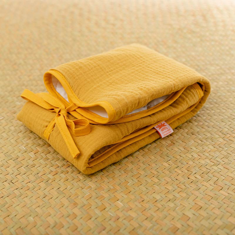 tapis a langer gots coton biologique papate honey bebe change