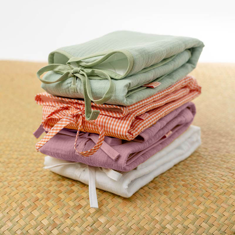 Tapis à Langer en Coton Bio Rose