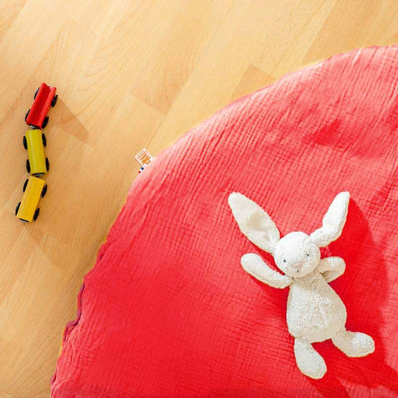 tapis eveil coton bio fraise