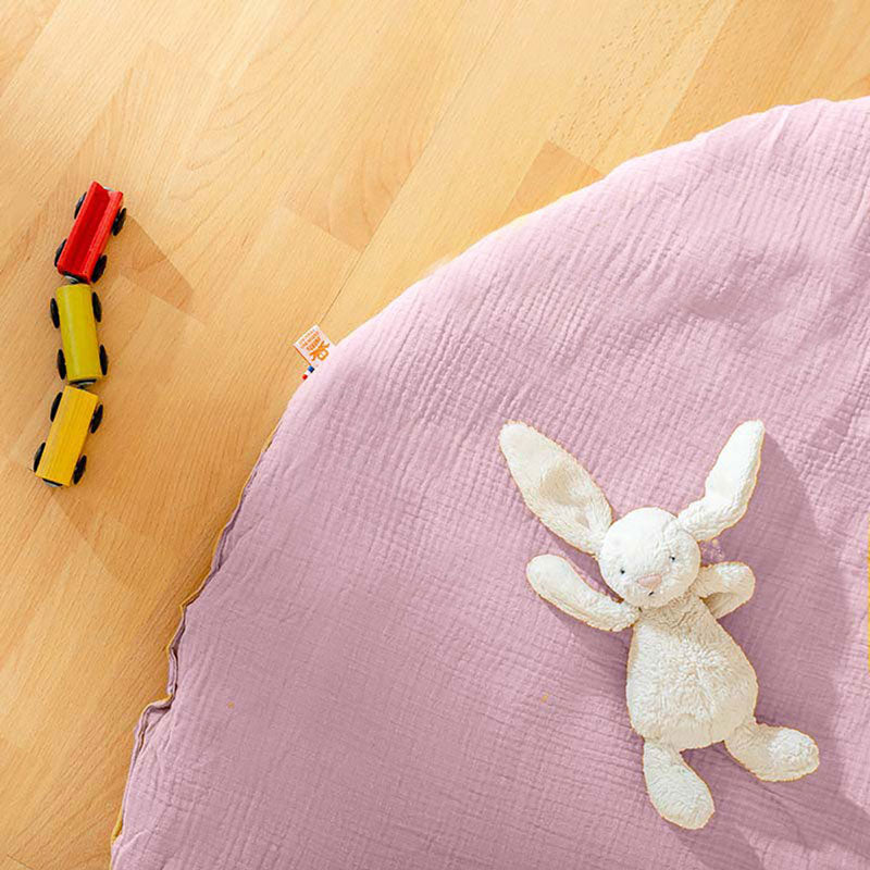 tapis eveil coton bio papate rose bebe change